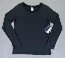 Melrose Market Shirt Womens XS Black Minimalist Casual Basic Modern Long Sleeve