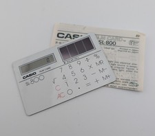 Rare Vintage 1983 White Casio SL-800 Film Car...