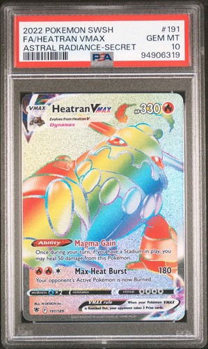 Heatran VMAX graded PSA 10 for sale on eBay