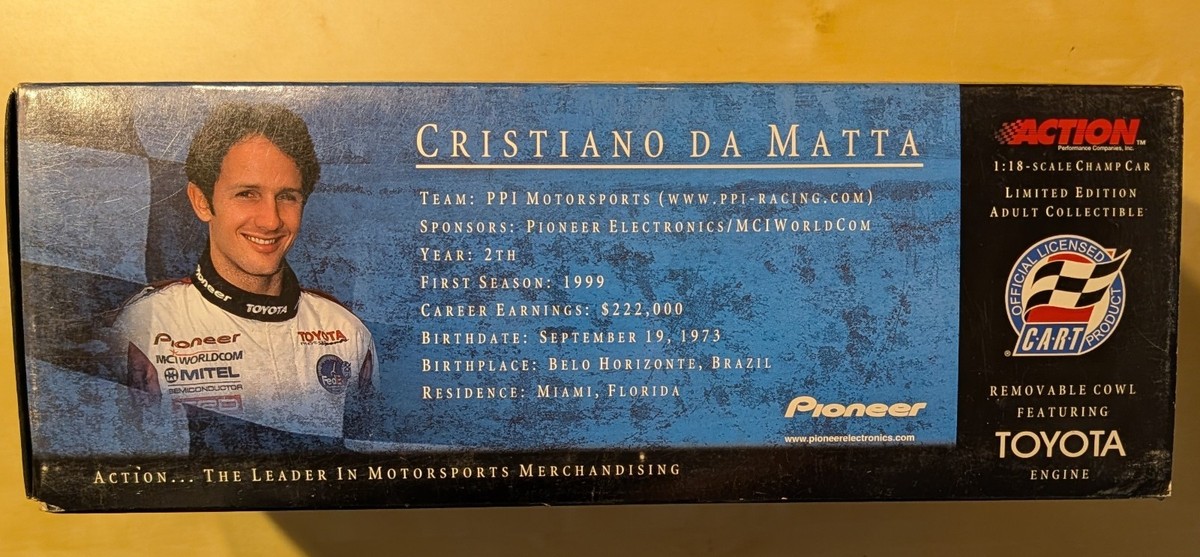 ACTION Cristiano Da Matta #97 Diecast Indy Car 1/18 Reynard