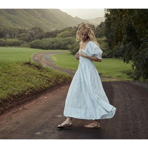 debbie harry blue dress Emmaretta Dress in Blue Garden Bloom  Nette