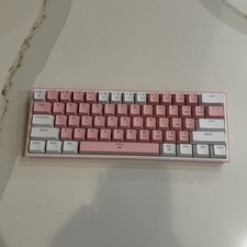 Red Dragon Mechanical White and Pink Gaming Keyboard