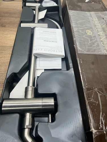 Signature Hardware SHSR7010ZBN Retrofit Shower with Slide Bar - Brushed Nickel R - Picture 2 of 3