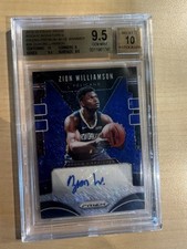 Panini Prizm Zion Williamson Rookie Auto Blue Shimmer BGS 9.5/10 RS-ZWL
