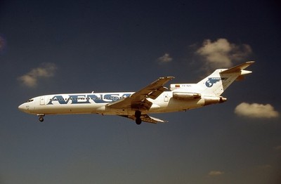 Aircraft Slide - 8 x slides of assorted Boeing 727's  (B150)