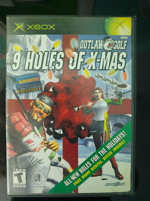 Outlaw Golf: 9 Holes Of X-Mas - Blockbuster - XBOX, 2002 - Complete CIB