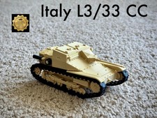 Italy Carro Veloce L3/33 CC WWII Tank / Tankette 1:35 Scale 3D Printed Model Kit