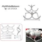 New Listing7" Nitrous Dual Bottle Holder Bracket Mounting Kit For 10-15 Lb Bottles Slr New