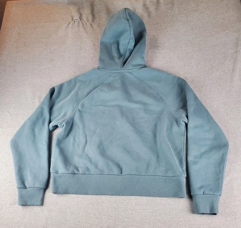 Sudadera con capucha Vuori Restore verde salvia mediana media cremallera VW288 para mujer Foto 3 de 4