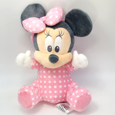 Disney Babies Minnie Mouse Plush Pink Bow Polka Dot Pastel Official Disney Store