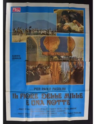 Manifesto IL FIORE DELLE MILLE E UNA NOTTE Pier Paolo Pasolini A206