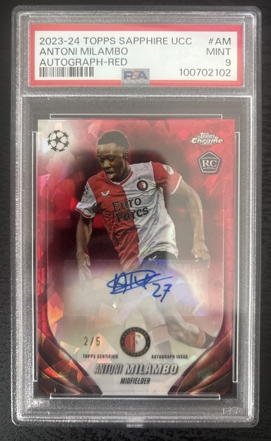 2023-2024 Topps Sapphire UCC Antoni Milambo Rookie Auto /5
