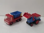 1975 LEGOLAND CLASSIC 435 TIPPER TRUCK + 410 PAYLOADER 100% PARTS  VGUC!