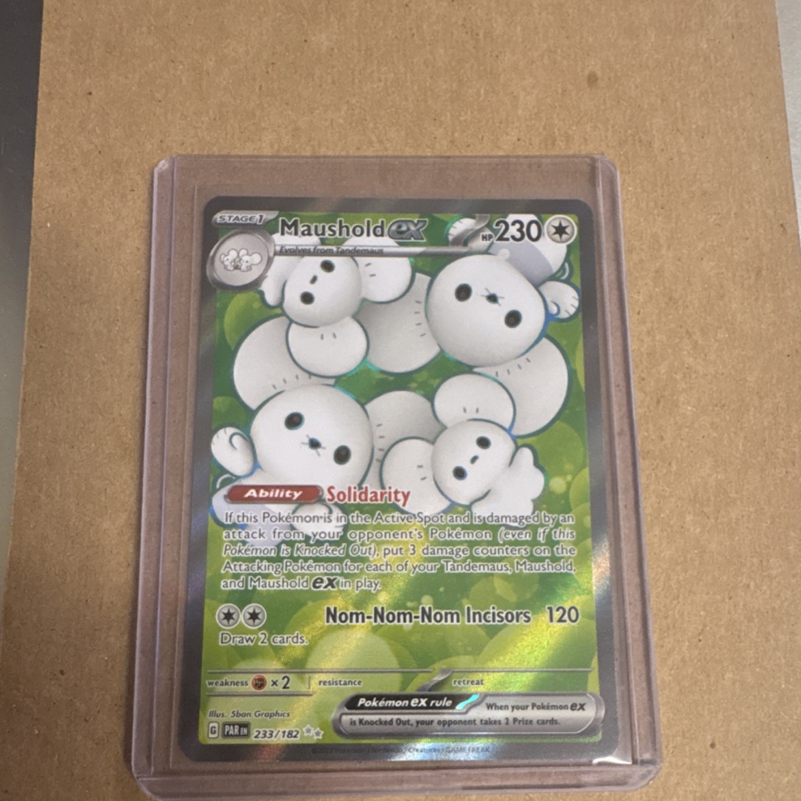 Maushold ex SV04 Paradox Rift 233/182 Ultra Rare Holo 230HP English
