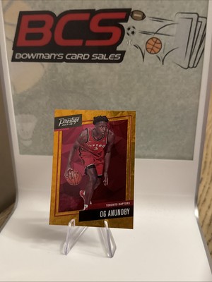 OG Anunoby 2017-18 Panini Prestige Orange Micro Etch Rookie #23 Raptors Knicks 