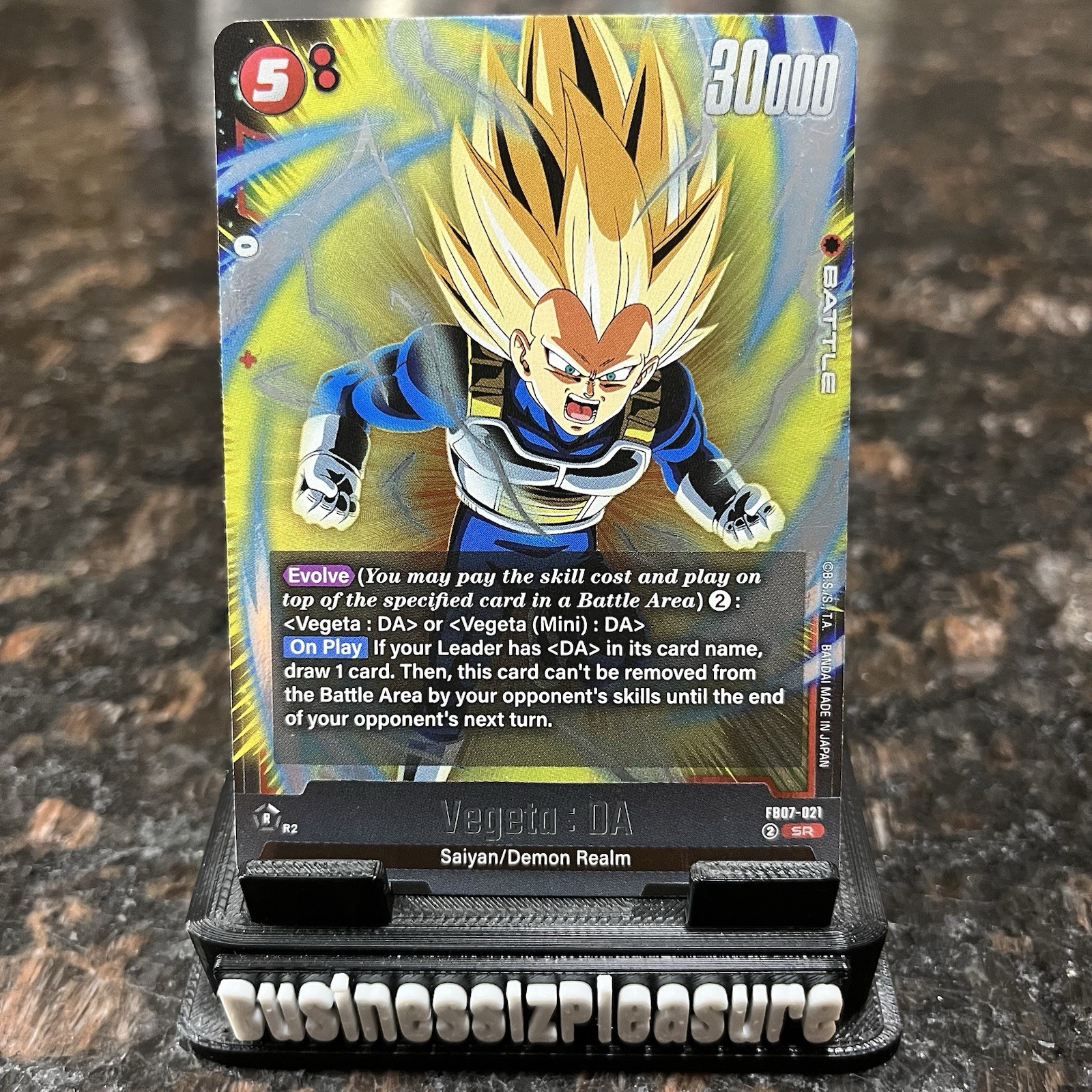 Vegeta : DA FB07-021 SR Foil Dragon Ball Super Card Game Fusion World | NM