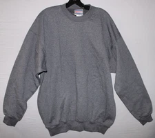 Vintage Heavyweight Sweatshirt Blank Gray Ultimate Hanes Cotton Printpro Large