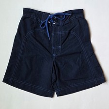 Gecko Hawaii Boys Medium Board Shorts Blue Nylon Surf Swim Beach Skater Y2K VTG