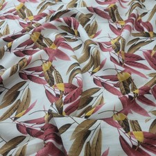 Leaf Print Viscose Fabric by the Yard Soft Viscose for Dresses Blouses 150cm