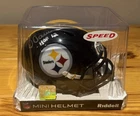 Dermontti Dawson Autograph Mini Helmet NFL Steelers HOF inscription- Tristar COA