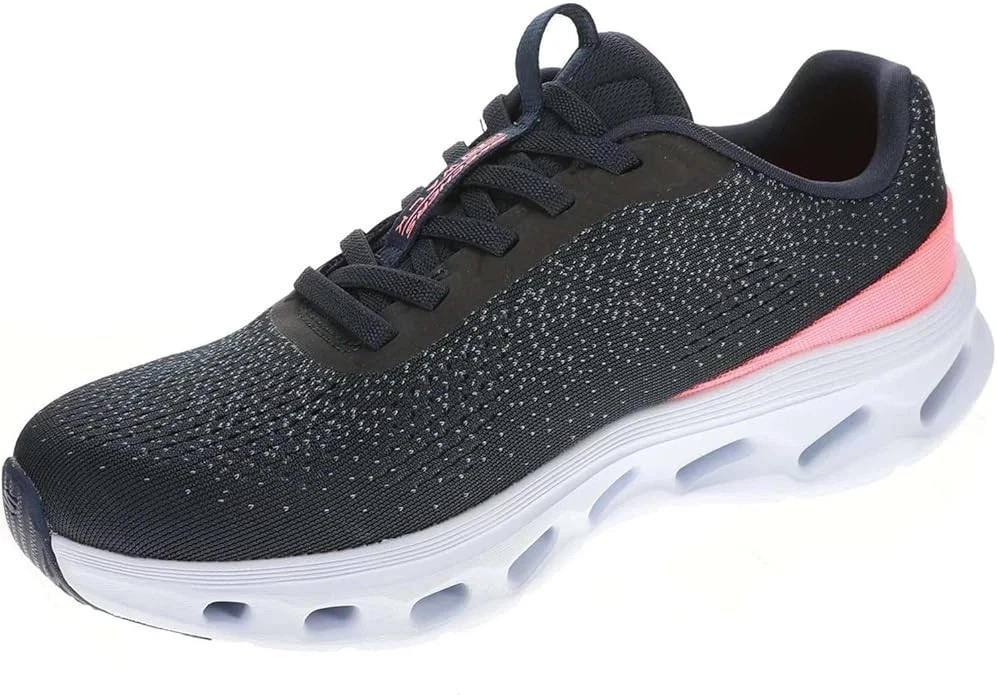 Skechers Shoes Slip On Women's Go Walk Glide Step Sport Comfort Navy Pink 125128