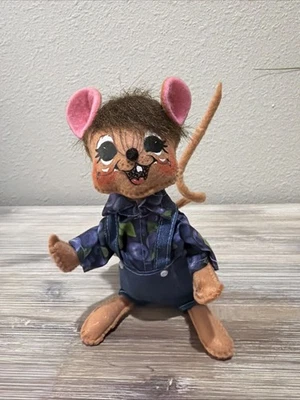 ANNALEE EXCLUSIVE 6in Blueberry Pickin’ Mouse Item #851522 - 2022 - Image 1 of 4