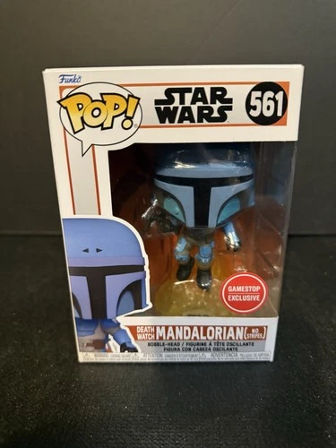 FUNKO POP ! DEATHWATCH MANDALORIAN NO STRIPES 561 GAMESTOP EXCLUSIVE DB3