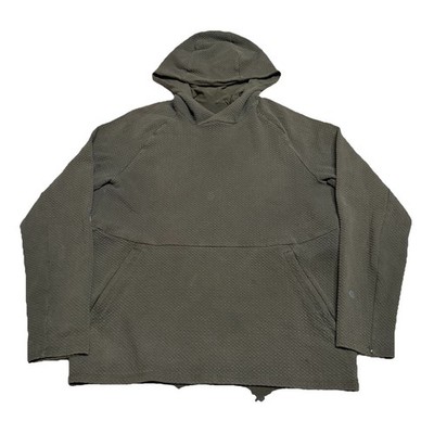 Lululemon At Ease Hoodie Mens M Green Sweatshirt Athleisure Textured LM3DGMS C83