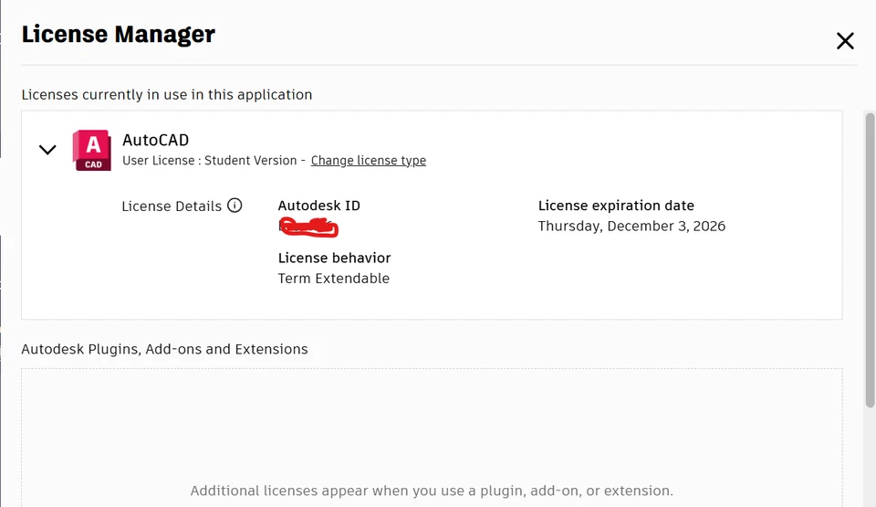 AutoCAD Software - Windows - 1 year license - AutoDesk (Student Version) - Photo 2/2