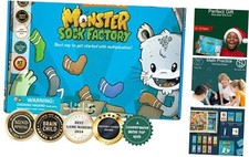Multiplication and Division Game - Fun Math Board Game for Monster Sock Factory