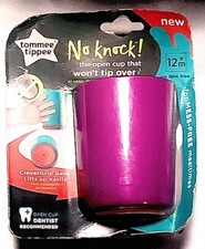 Tommee Tippee No Knock Cups, No Tip Over, 12 Months, BPA Free, Qty 1, Purple