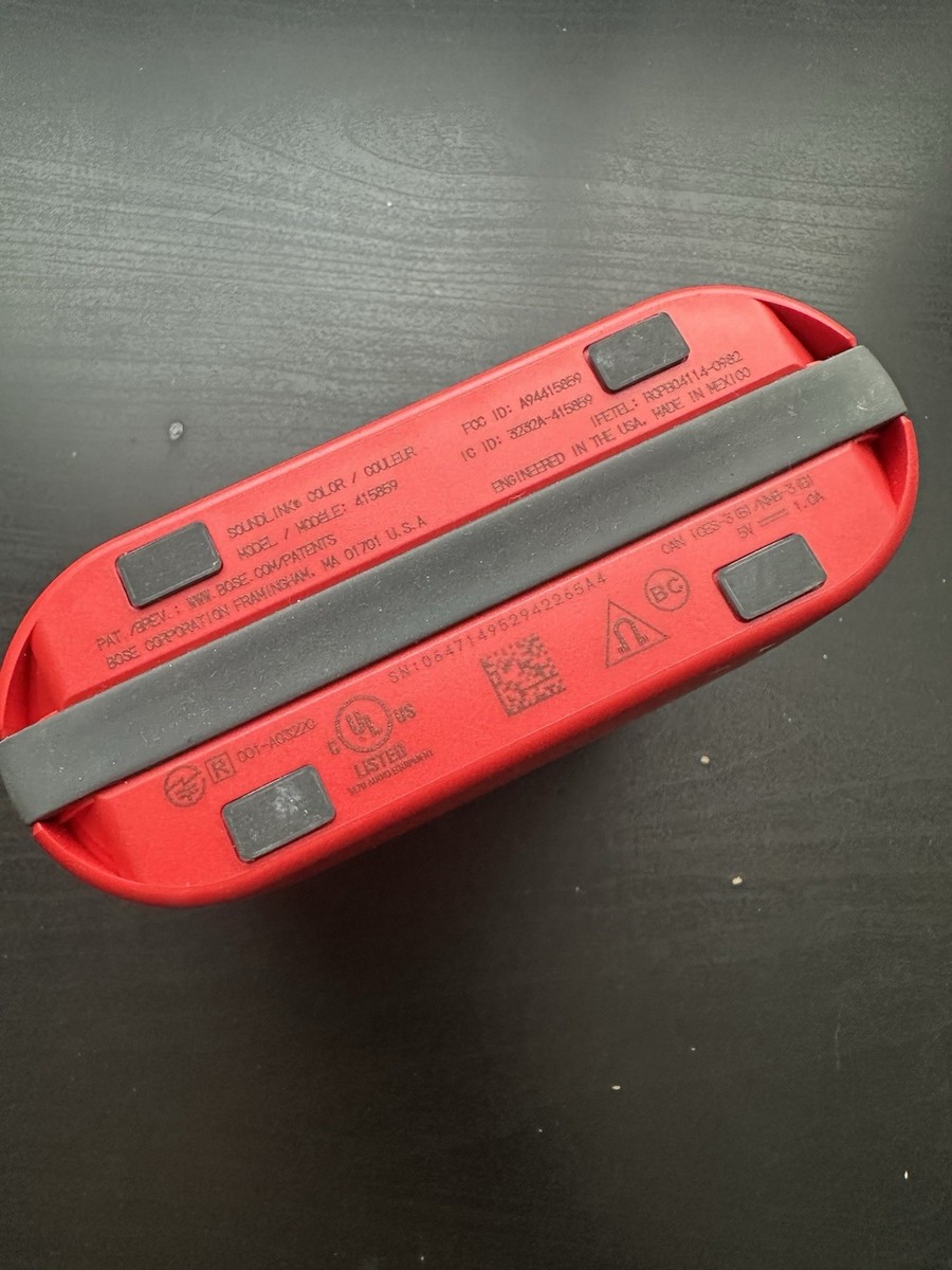 Bose SoundLink Color Bluetooth Speaker Red Portable Wireless Model
