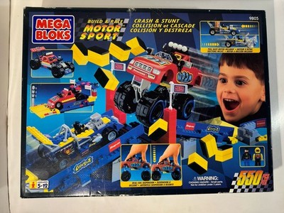 Mega Bloks Motor Sport 9805 Crash & Stunt Monster Truck Incomplete Build & Race