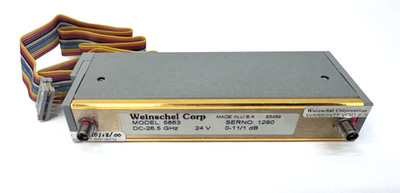 Weinschel 5863 RF Programmable Step Attenuator, DC-26.5GHz, 24V, 0-11/1dB
