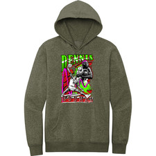 NEW RETRO KINGS THE WORM 90s HEATHER OLIVE Hoodie SMALL-4XLARGE MADE IN USA