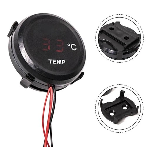 RedBlue Waterproof LCD Thermometer for Motorcycle Temperature Monitoring - Picture 4 of 9