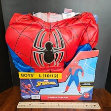 Kids Marvel SPIDER-MAN MUSCLE Padded Boys HALLOWEEN COSTUME Size Large 10/12 NEW