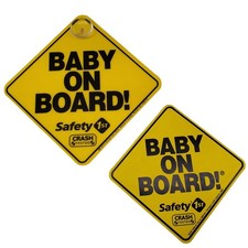 Baby On Board Safey 1st Magnet and Decal Sign with Suction Cup Baby Safety