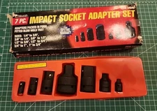 Pittsburgh 7pc Impact Socket Adapter Set ~ NEW - gw!