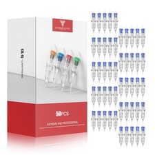 Dragonhawk Extreme Assorted Tattoo Needles 50 Count Pack of 1 , Clear