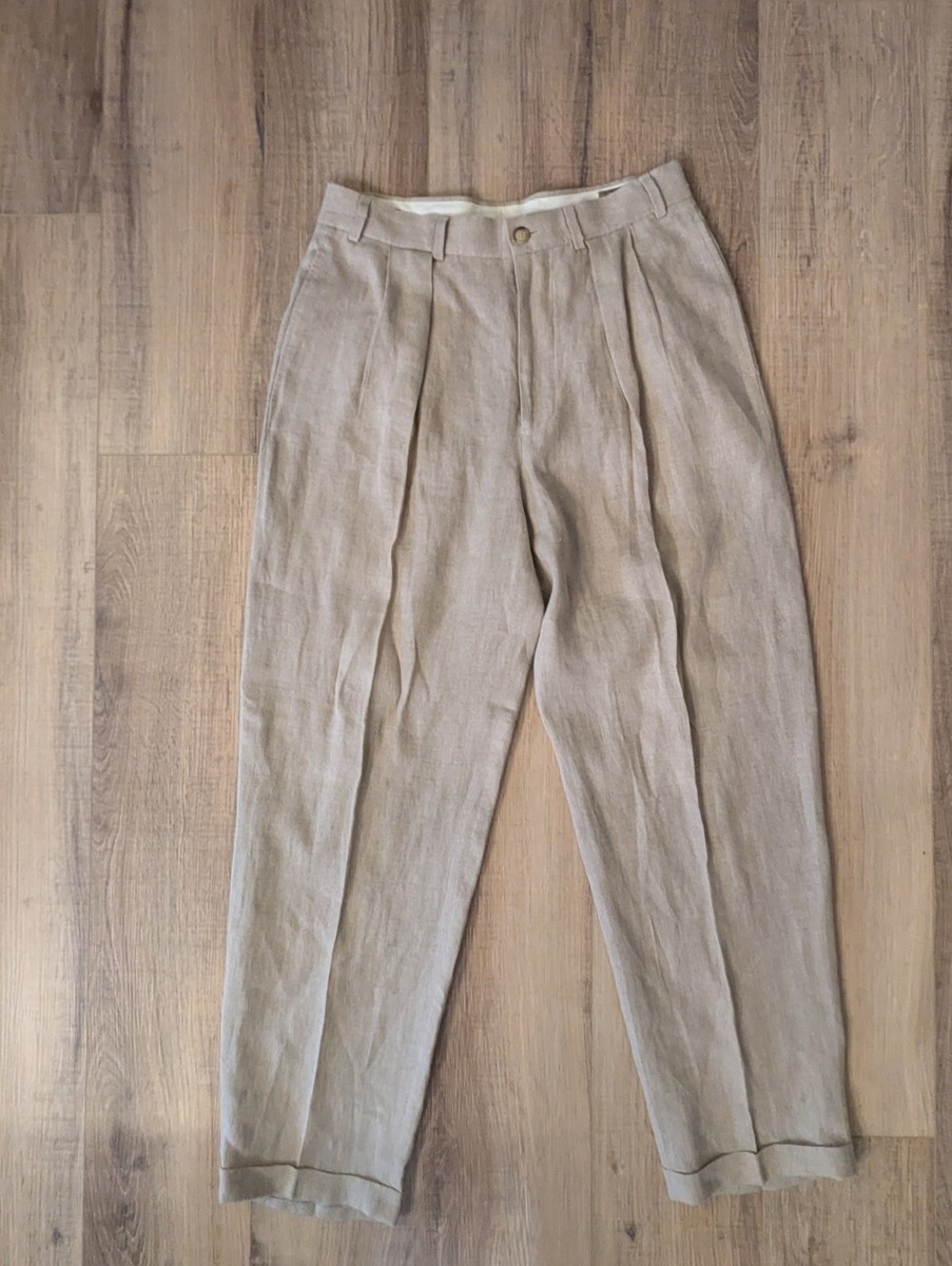 chinese dress ladies The Calistoga Men's Casual Tailored Linen Pleated Dress Pants main image 1