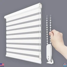 Custom Zebra Roller Blinds 10x11ft Light Filtering Shades for Home & Office