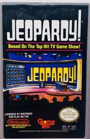 Lot of 2 Wheel of Fortune Family Edition and Jeopardy NES - Cart Only Tested