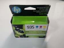 Genuine HP 935 Cyan Magenta Yellow Ink Cartridges 3 Pack 1/26