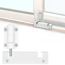 TPard Patio Sliding Glass Door Security Lock/Bolt, Rail-Childproof White