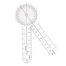 Goniometer 6 Inch 360 Degree Plastic Protractor Transparent Angle Ruler