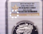 2012-W Proof American Silver Eagle NGC PF70UCAM , Problem free coin!