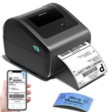 Bluetooth Shipping Label Printer 4x6, D450BT Thermal Label Printer for Shippi...