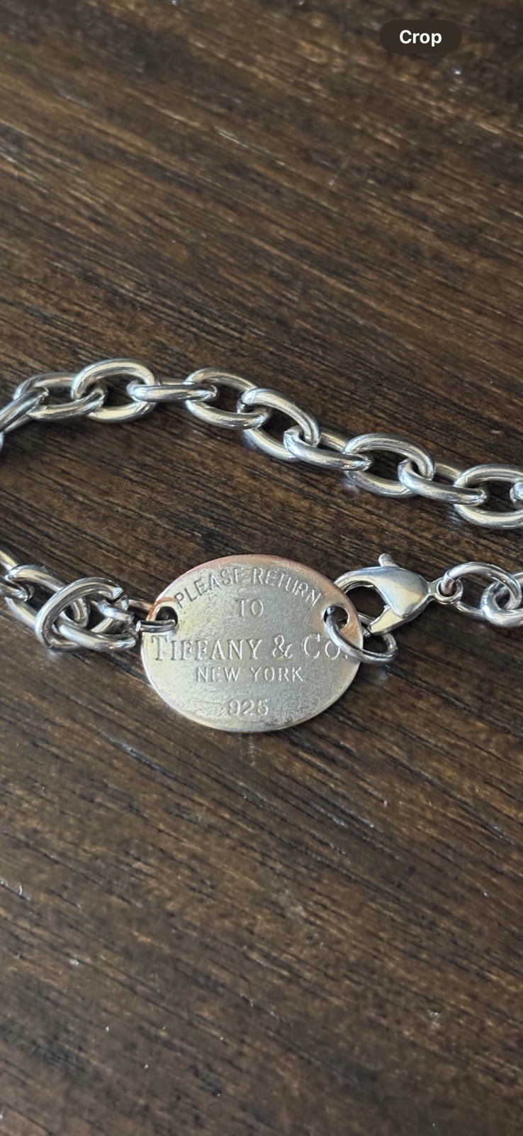 Tiffany & Co. Return to Tiffany 7 in Chain Bracelet 925 Sterling Silver