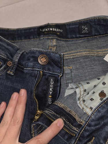 Women's Lucky Brand Lolita skiny Ankle Cheville Size 2/26 Brand New Without Tags - Picture 2 of 4